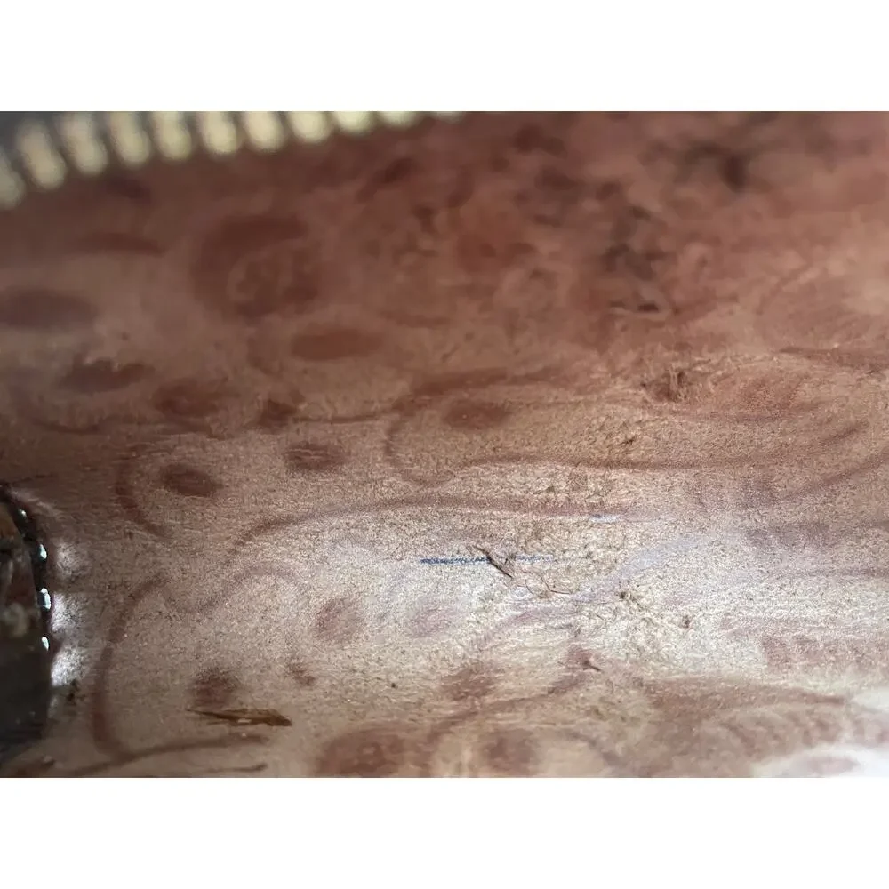 Hand Tooled Leather Clutch/Pencil Case
